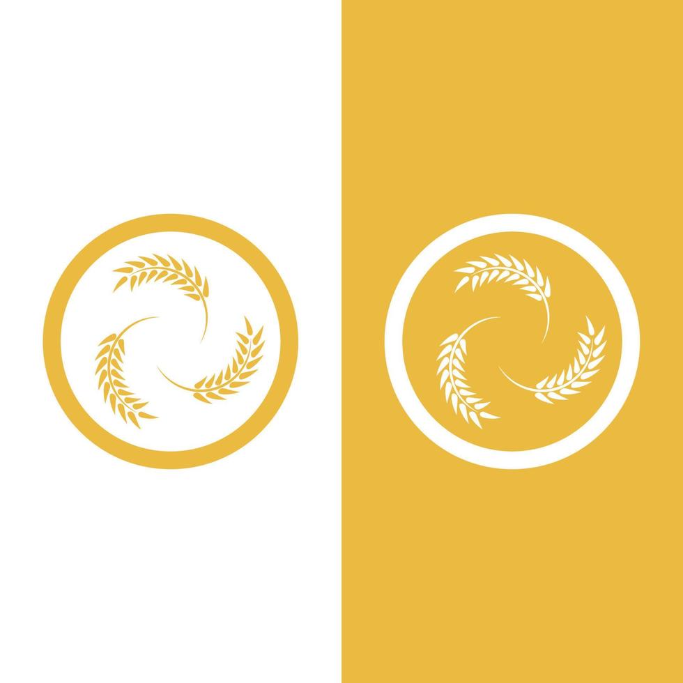 tarwe logo vector pictogram illustratie