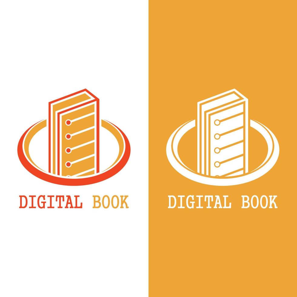 digitaal boek logo pictogram technologie vector