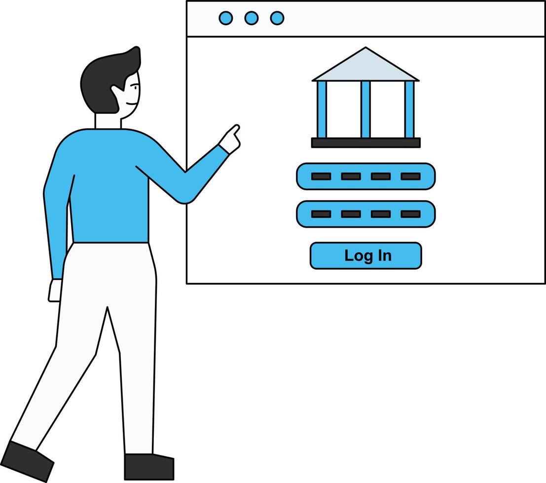 de jongen logt in op de bank. vector