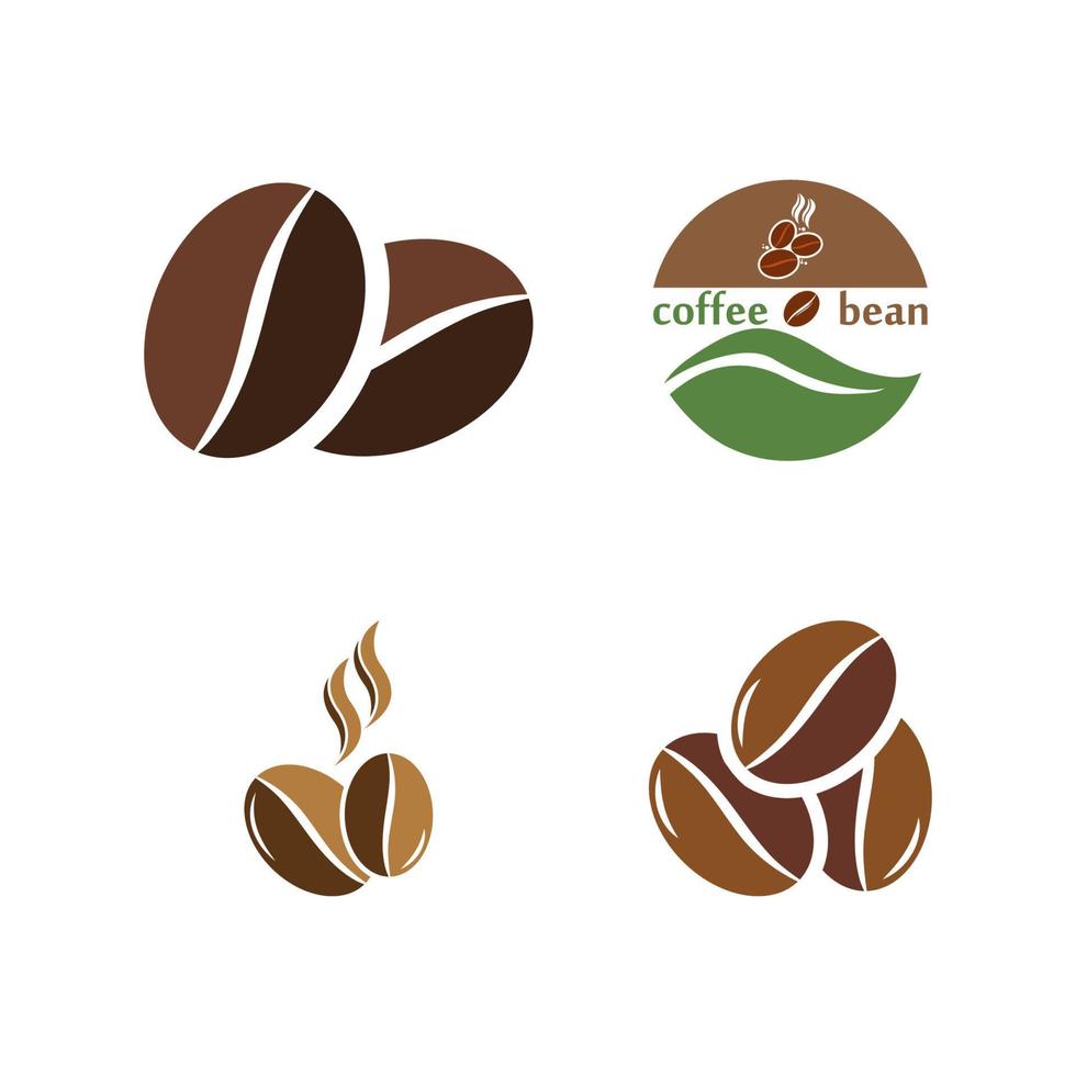 koffieboon pictogram vectorillustratie vector