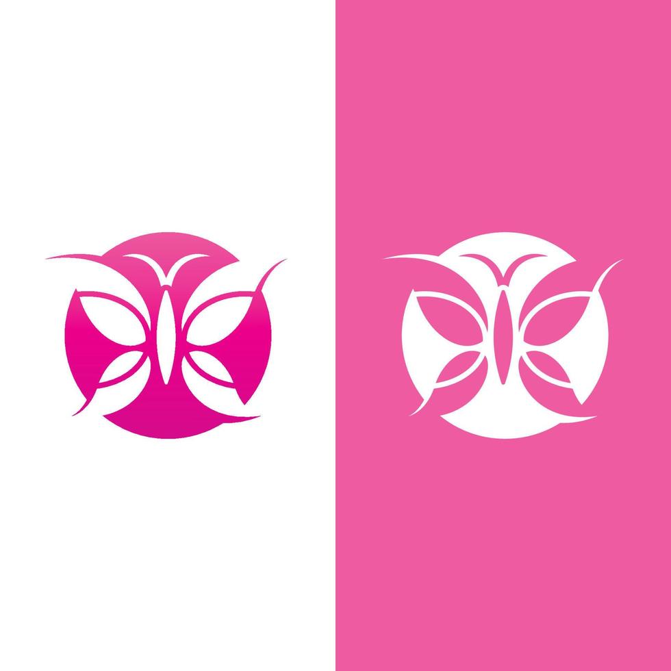 vlinder logo pictogram vector ontwerp