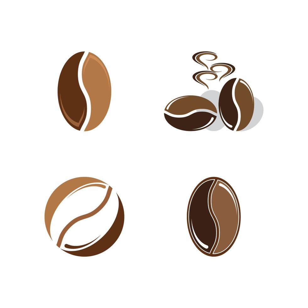 koffieboon pictogram vectorillustratie vector