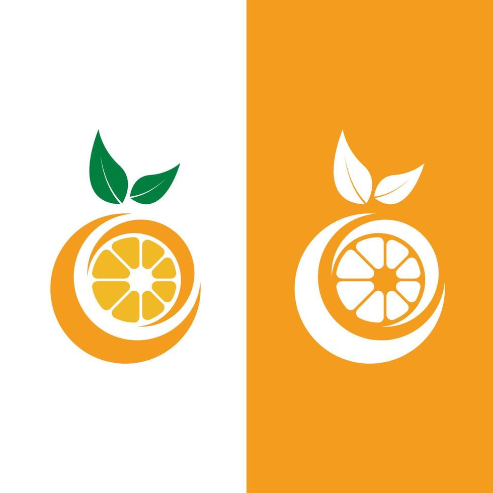 oranje logo ontwerp vector icon