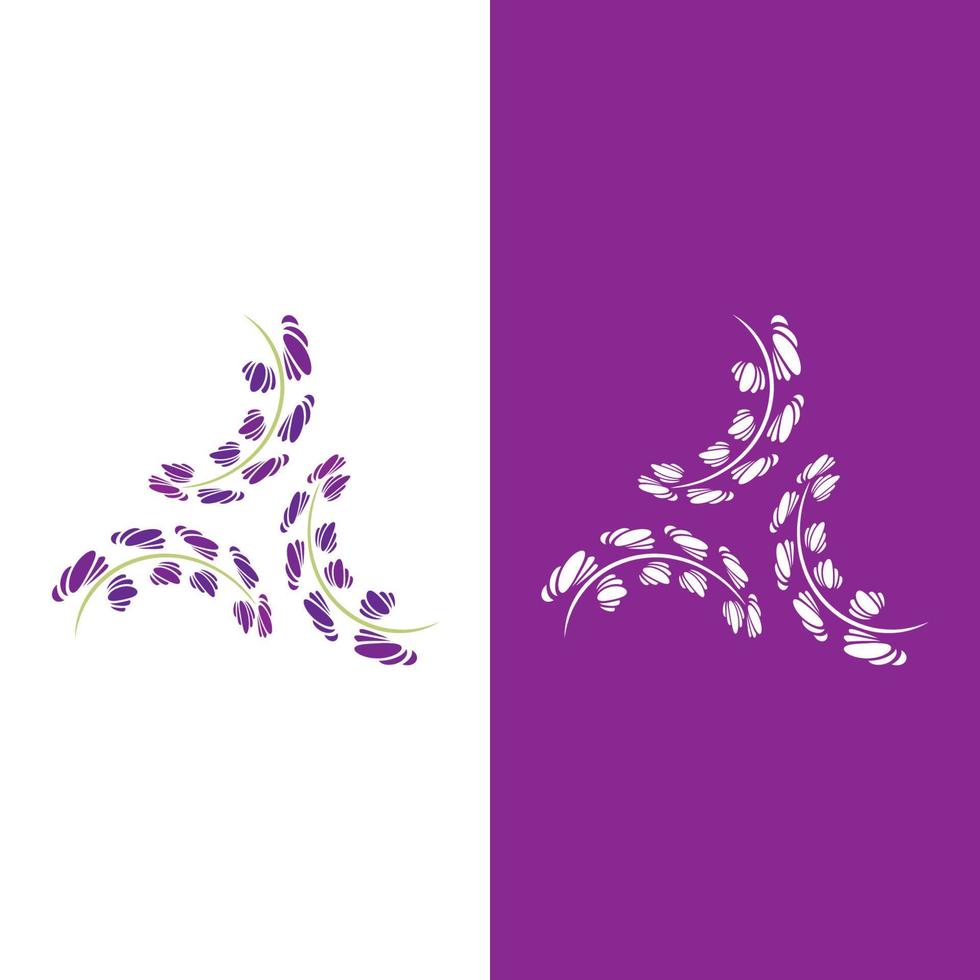 verse lavendel bloem logo vector