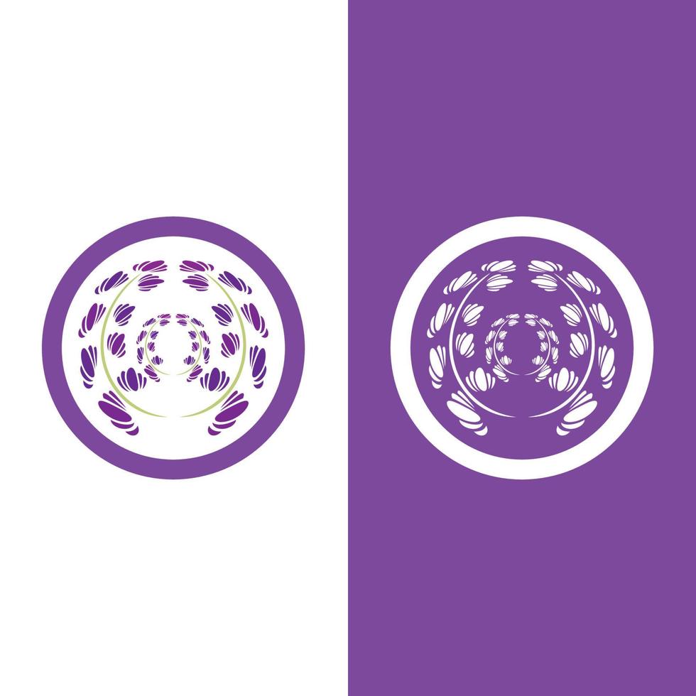 verse lavendel bloem logo vector