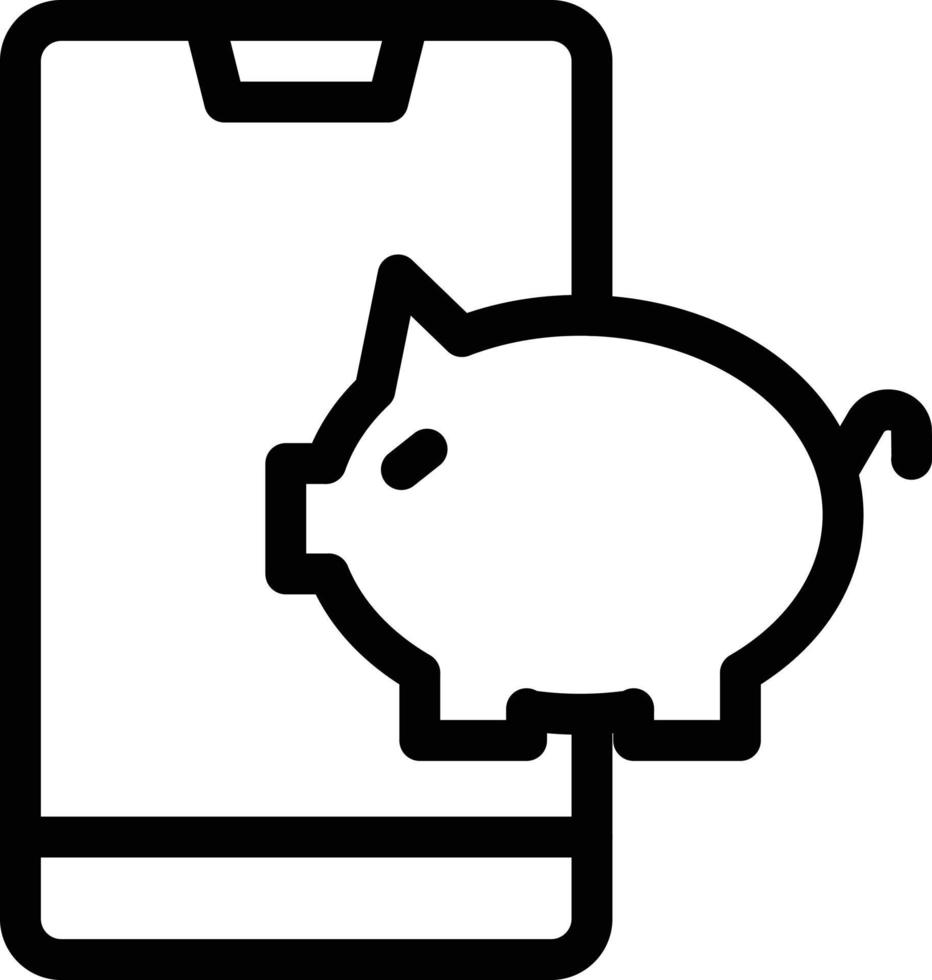 Piggy vectorillustratie op een background.premium kwaliteit symbolen.vector iconen voor concept en grafisch ontwerp. vector