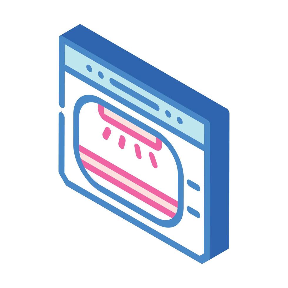 autoclaaf laboratorium elektronische apparatuur isometrische pictogram vectorillustratie vector