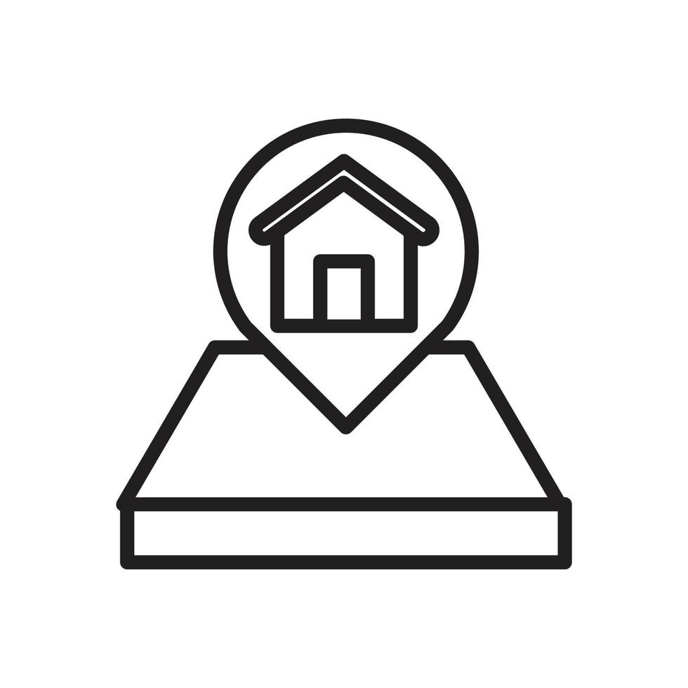 residentiële, residentiële, huis verhuur lijn stijl icon set. vector