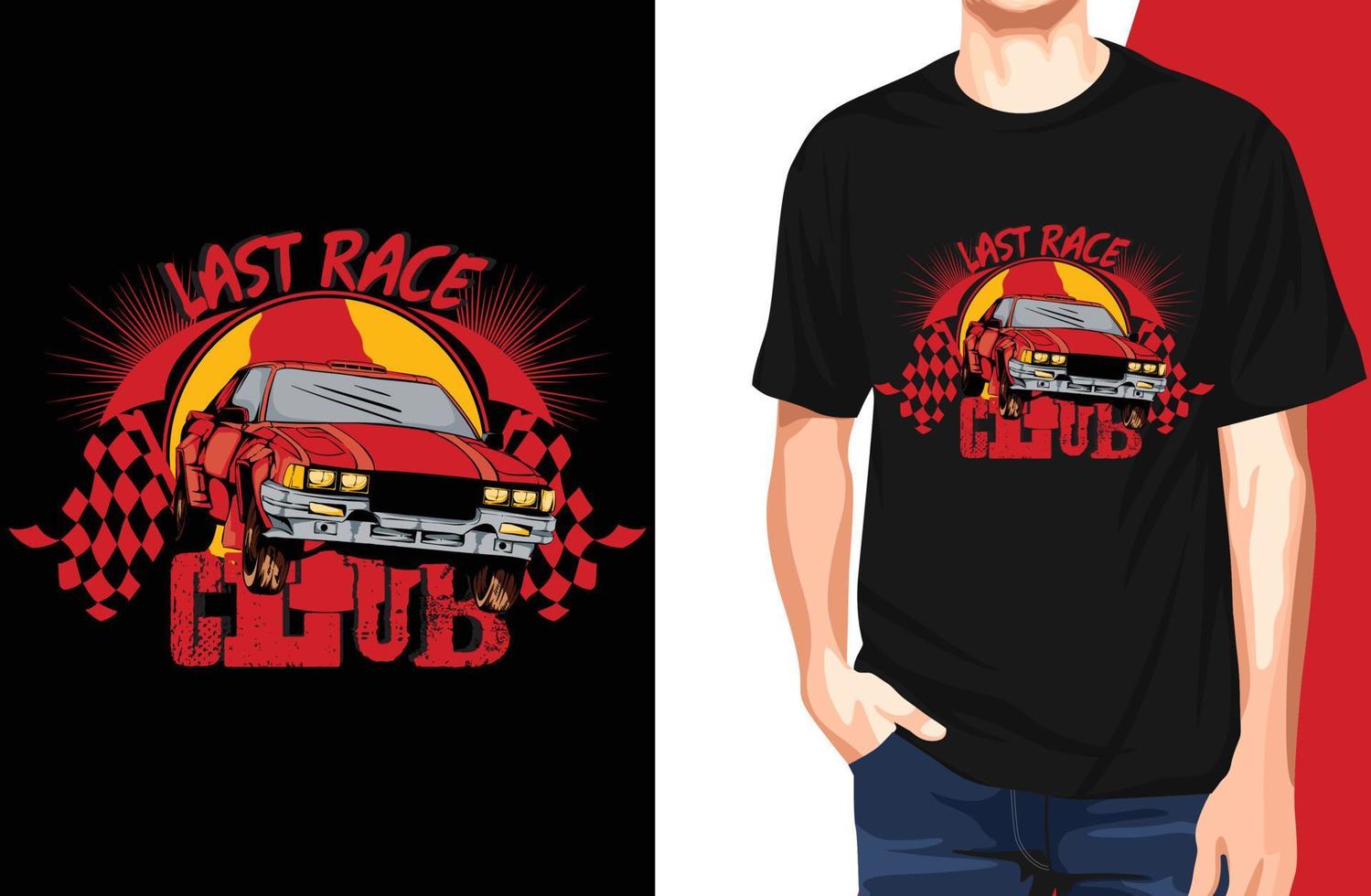 laatste race t-shirt.can worden gebruikt voor t-shirt print, mok print, kussens, fashion print design, kinderkleding, baby shower, begroeting en ansichtkaart. t-shirt ontwerp vector