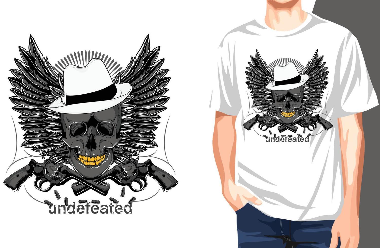 wings guns t-shirt.can worden gebruikt voor t-shirt print, mok print, kussens, fashion print design, kinderkleding, baby shower, begroeting en ansichtkaart. t-shirt ontwerp vector