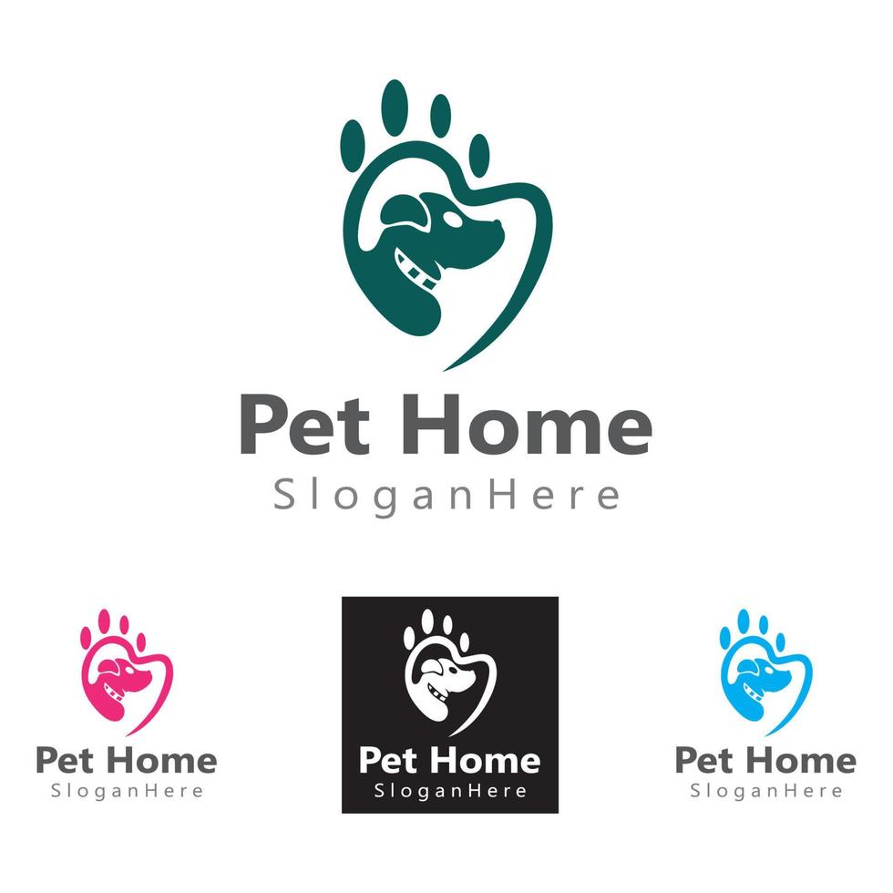 huis huisdier logo vector creatief pictogram illustratie ontwerp