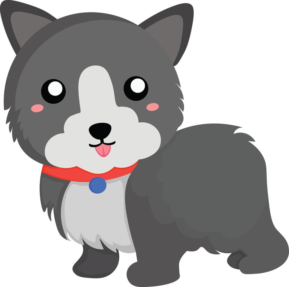 schattige hond vector clipart