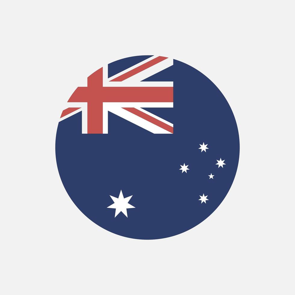 land Australië. Australische vlag. vectorillustratie. vector