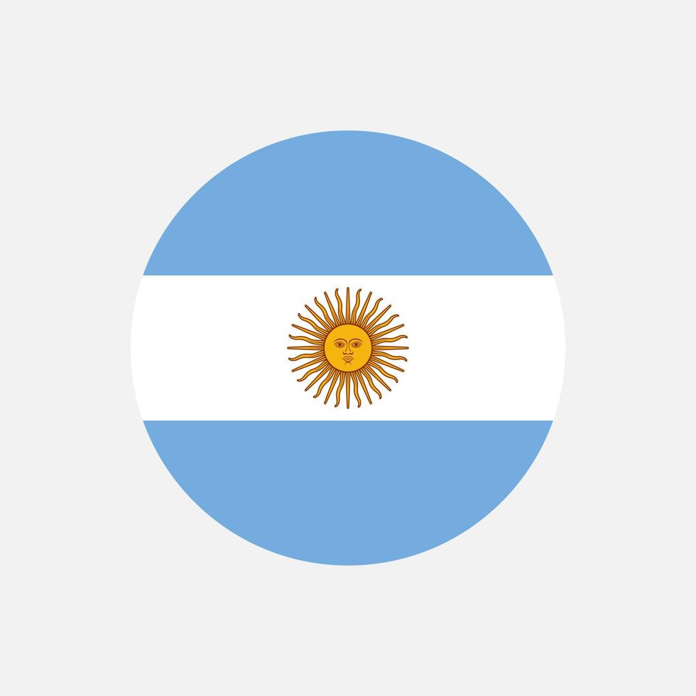 land Argentinië. Argentijnse vlag. vectorillustratie. vector