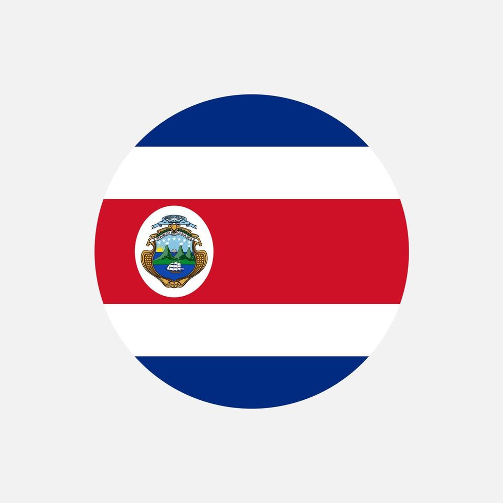 land costa rica. vlag van costa rica. vectorillustratie. vector