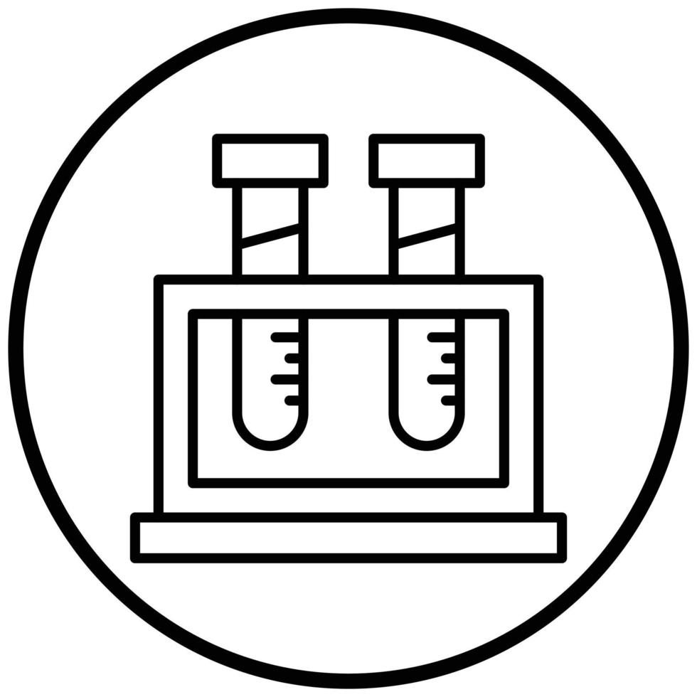 pictogramstijl reageerbuisstandaard vector