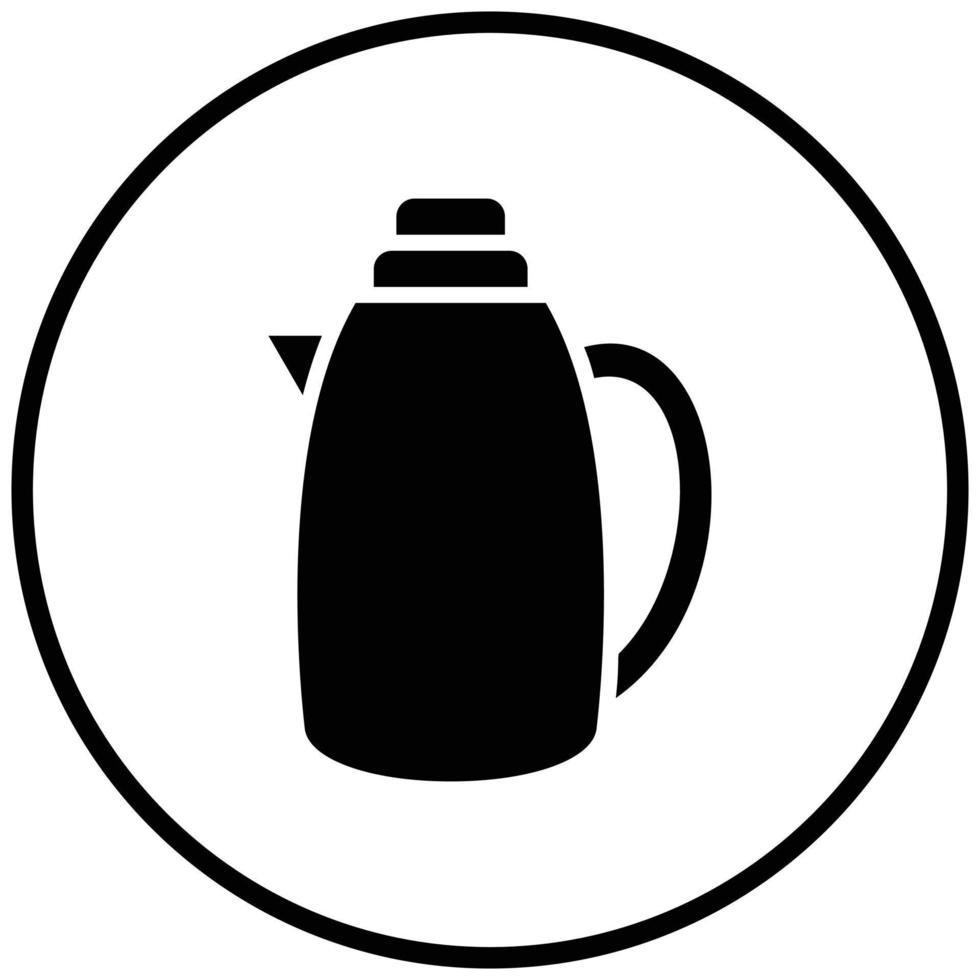 thermos pictogramstijl vector