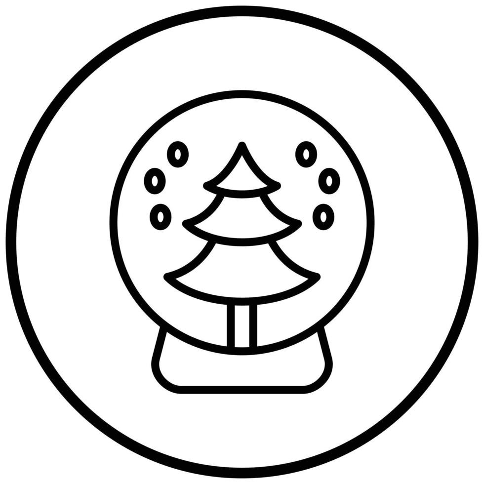 sneeuwbol pictogramstijl vector