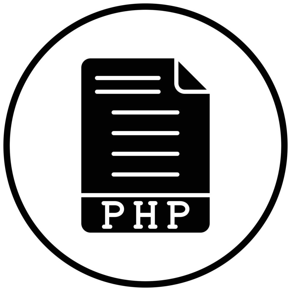 php-pictogramstijl vector