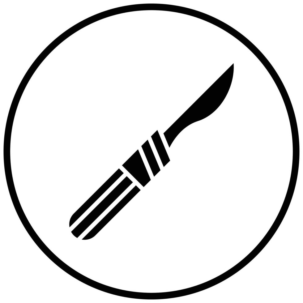 pictogramstijl scalpel vector