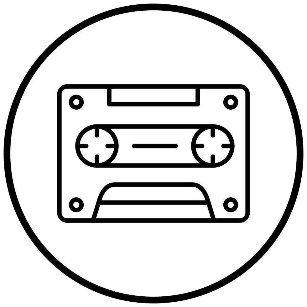 cassette-pictogramstijl vector