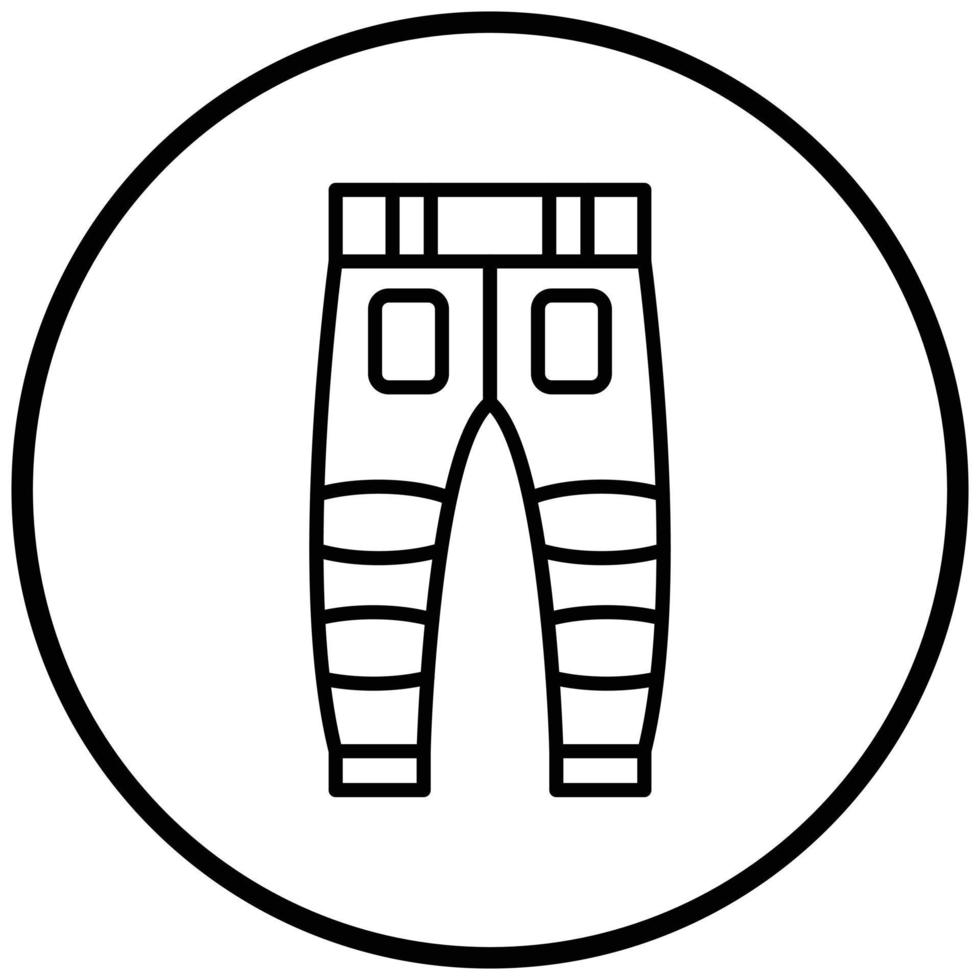 brandweerman broek pictogramstijl vector