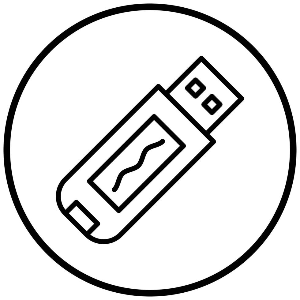 usb-pictogramstijl vector