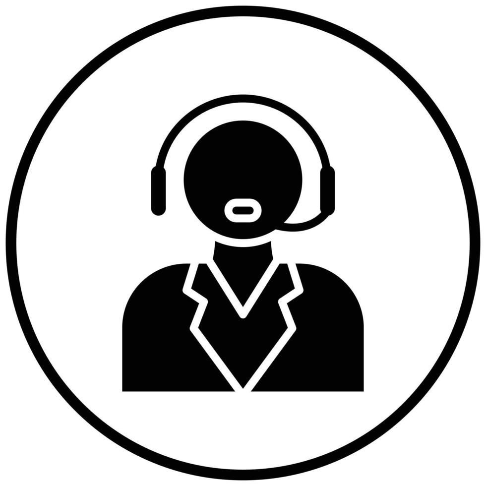 callcenter-pictogramstijl vector