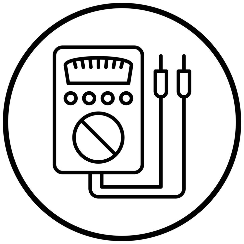 voltmeter pictogramstijl vector