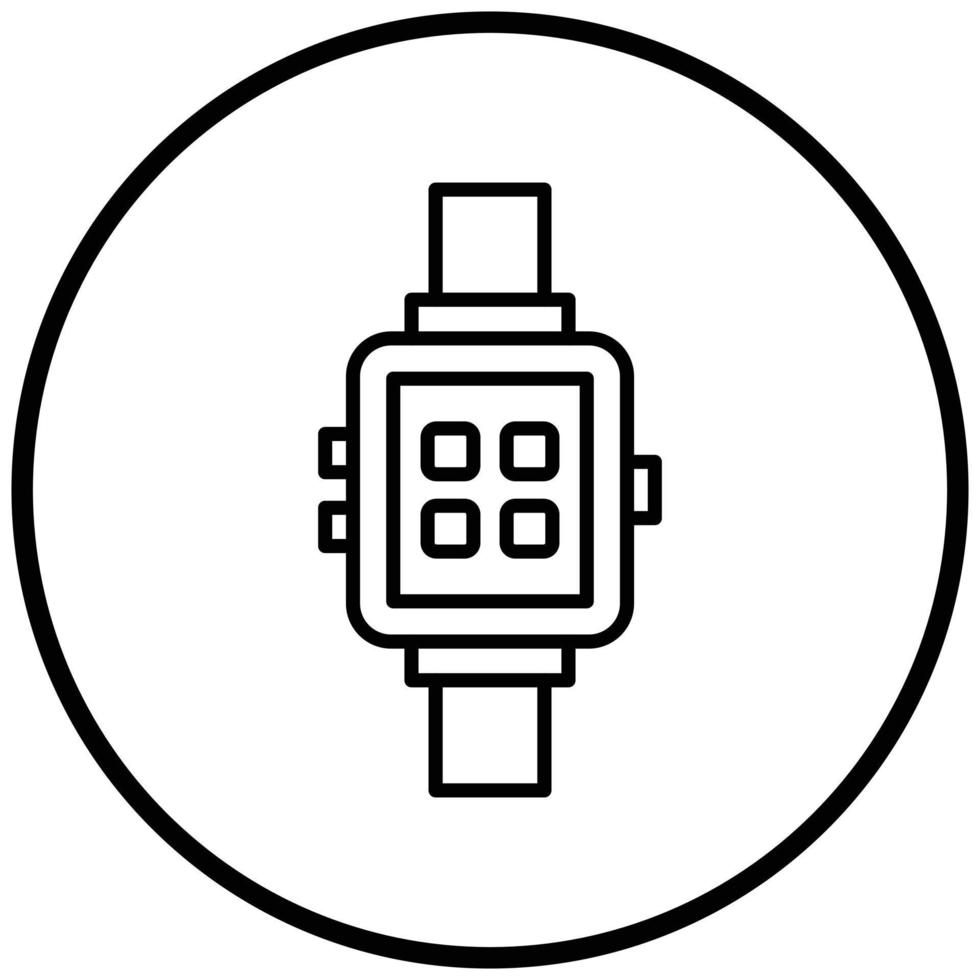 slimme horloge-pictogramstijl vector