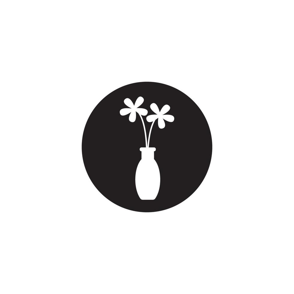 bloemenvaas logo vector