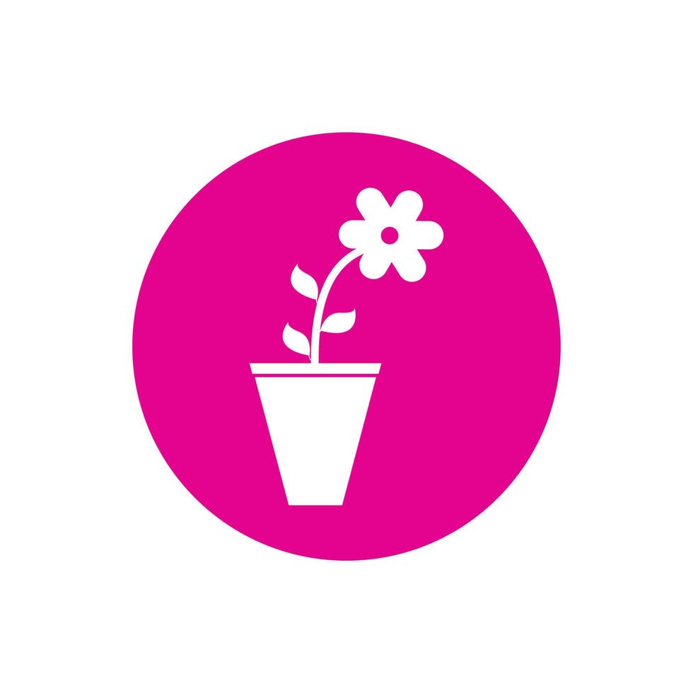 bloemenvaas logo vector