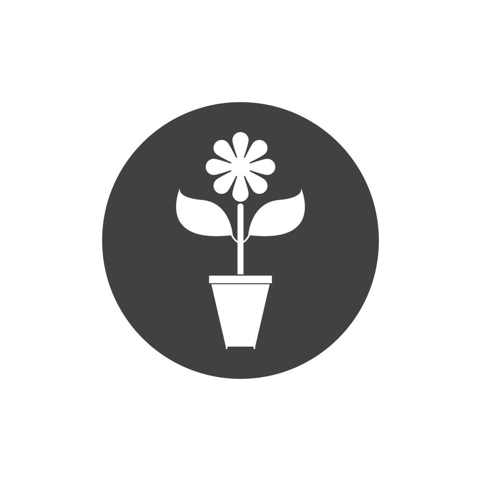 bloemenvaas logo vector