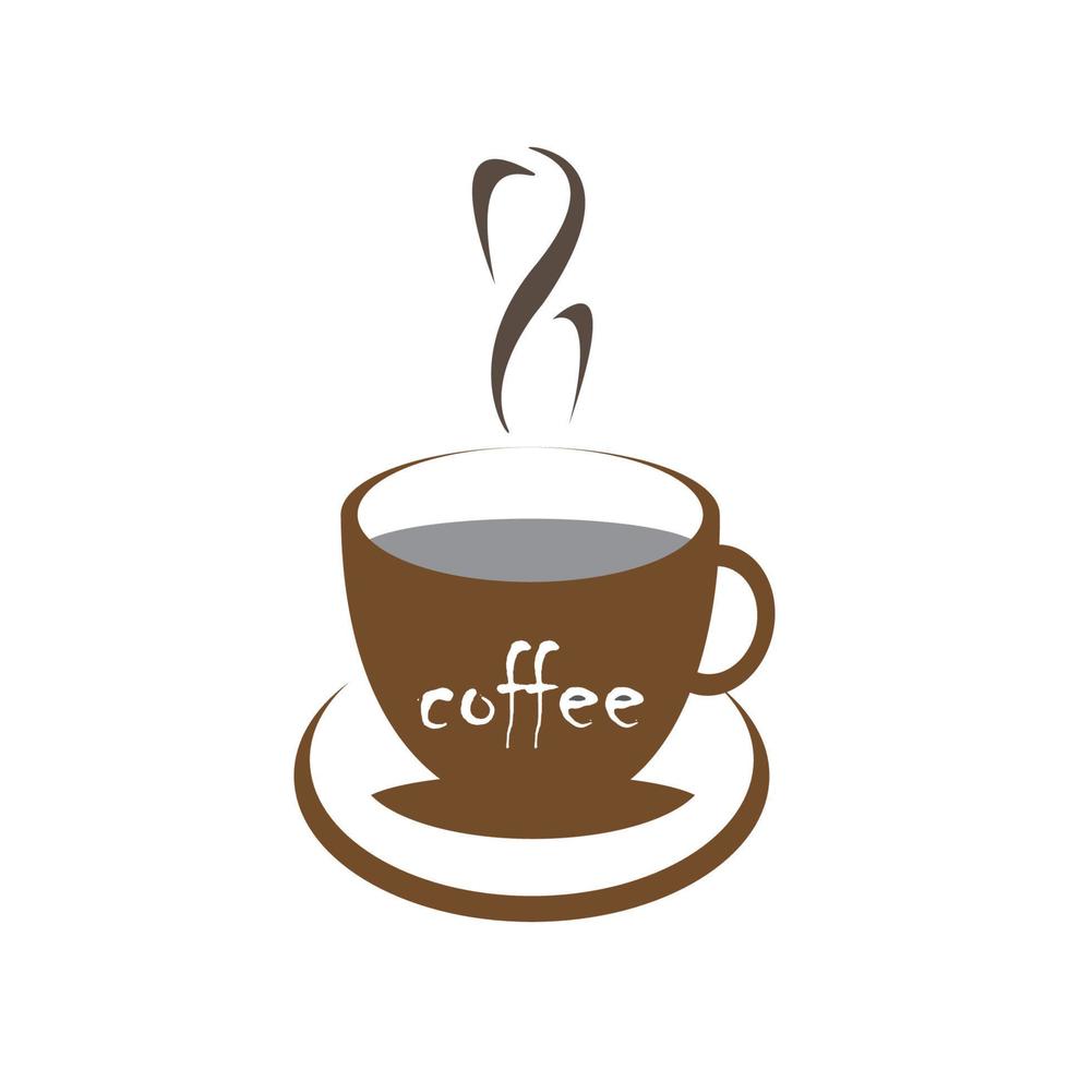 koffiekopje logo vector