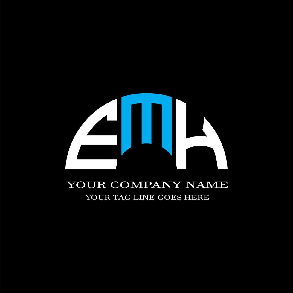 emh letter logo creatief ontwerp met vectorafbeelding vector