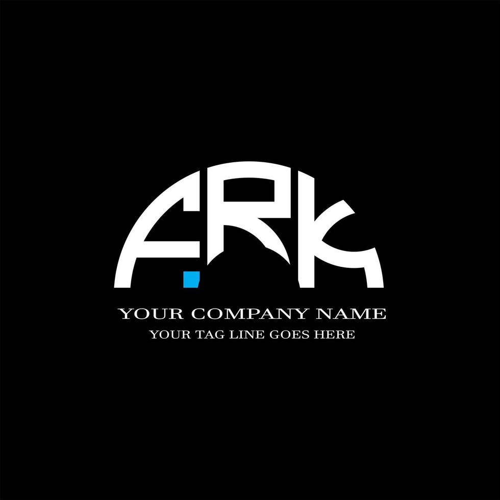 frk letter logo creatief ontwerp met vectorafbeelding vector