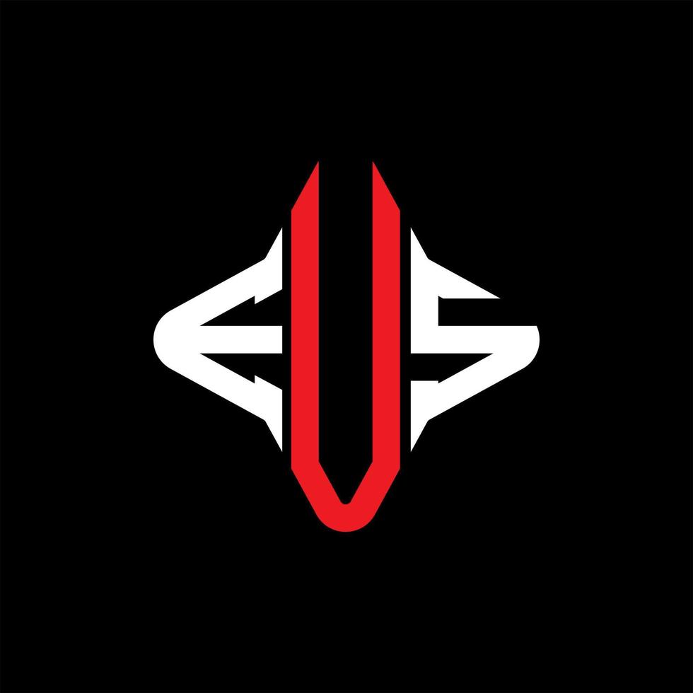 eus letter logo creatief ontwerp met vectorafbeelding vector