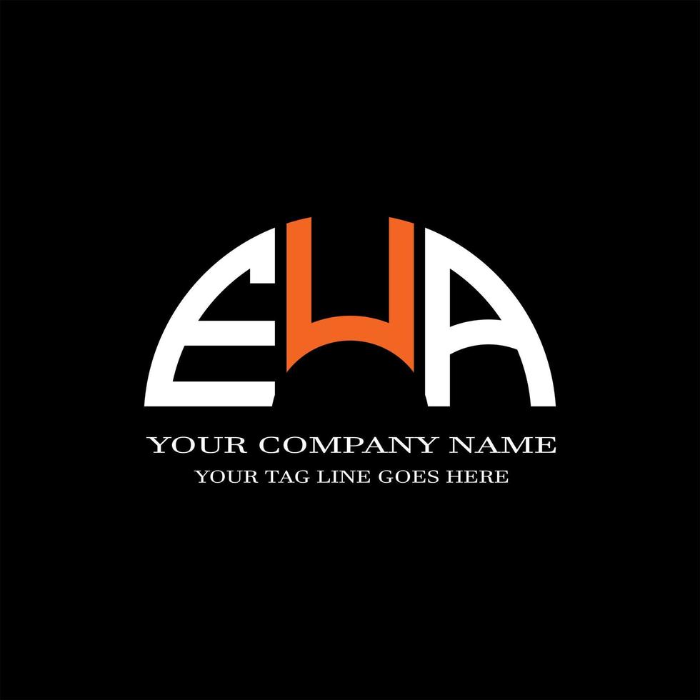 eua letter logo creatief ontwerp met vectorafbeelding vector