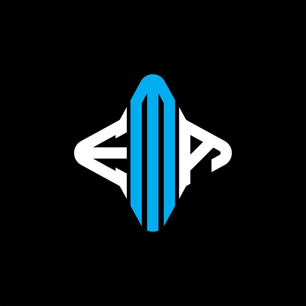 ema letter logo creatief ontwerp met vectorafbeelding vector