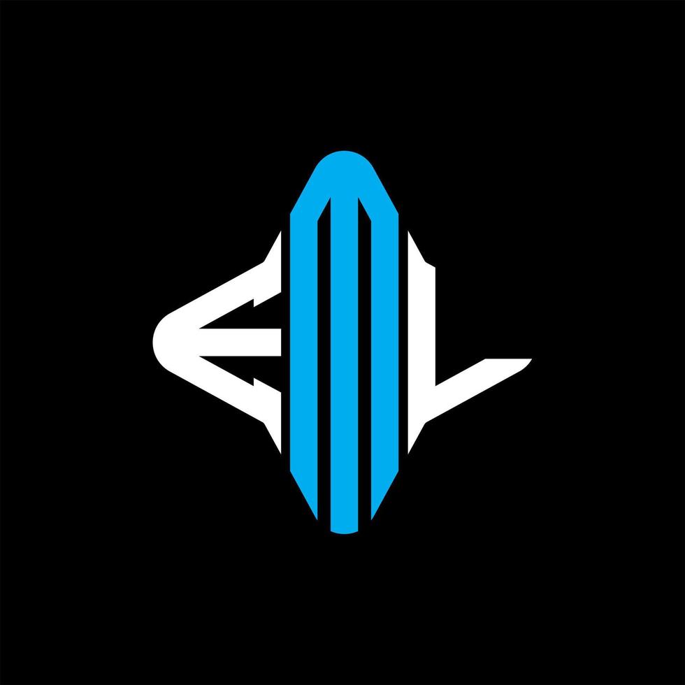 eml letter logo creatief ontwerp met vectorafbeelding vector