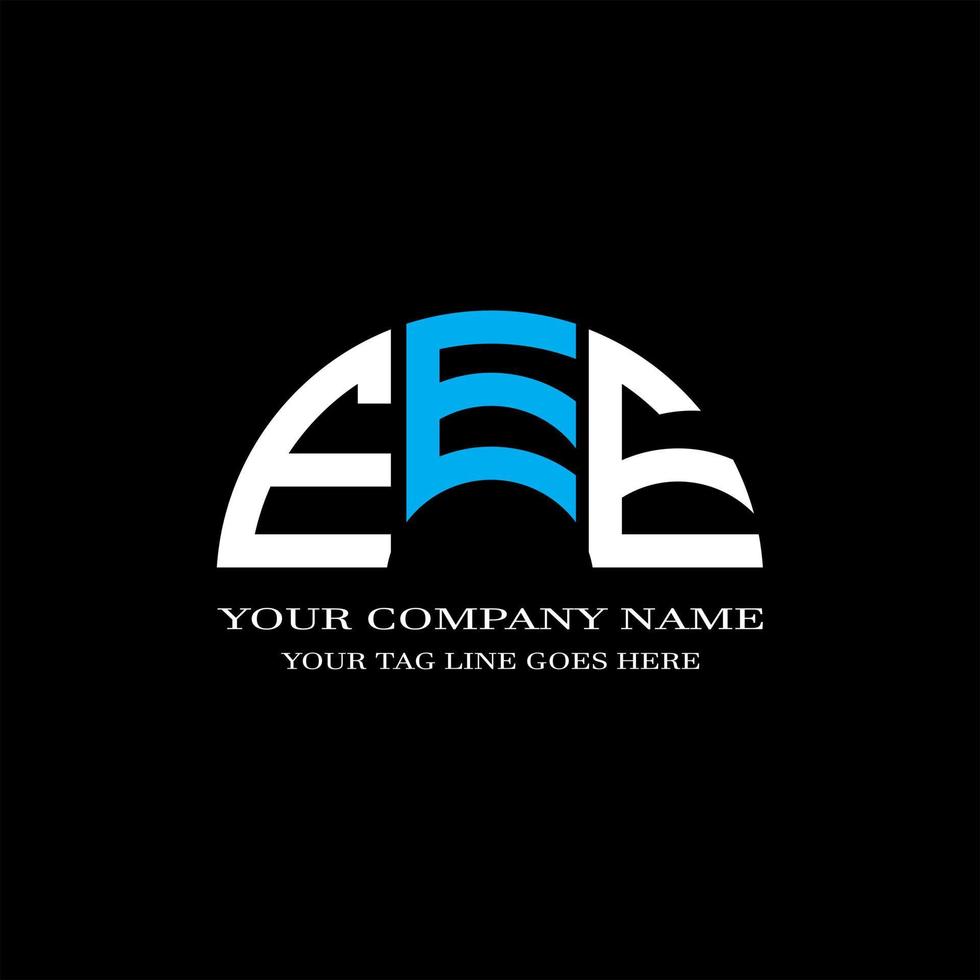 eee letter logo creatief ontwerp met vectorafbeelding vector