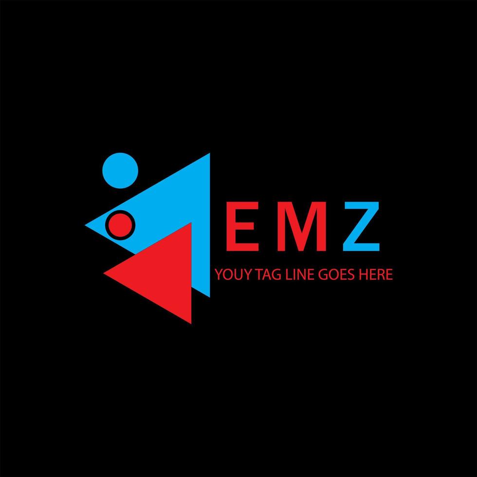 emz letter logo creatief ontwerp met vectorafbeelding vector