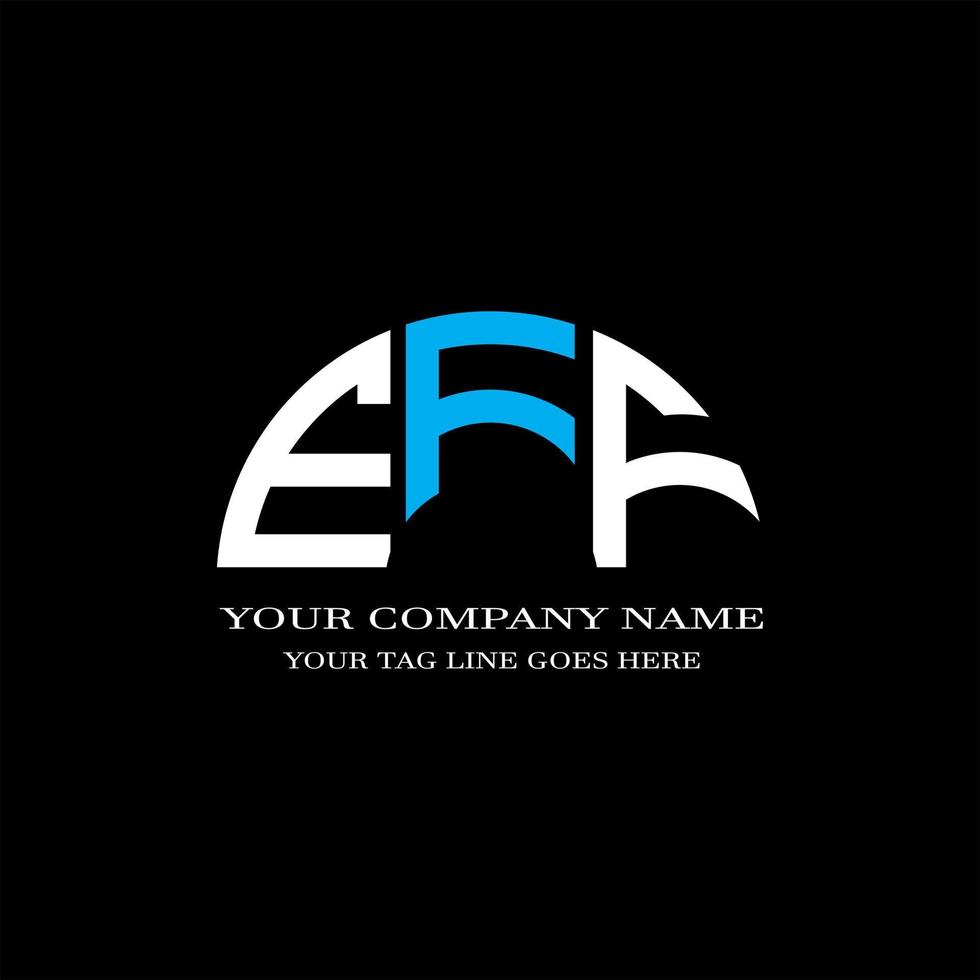eff letter logo creatief ontwerp met vectorafbeelding vector