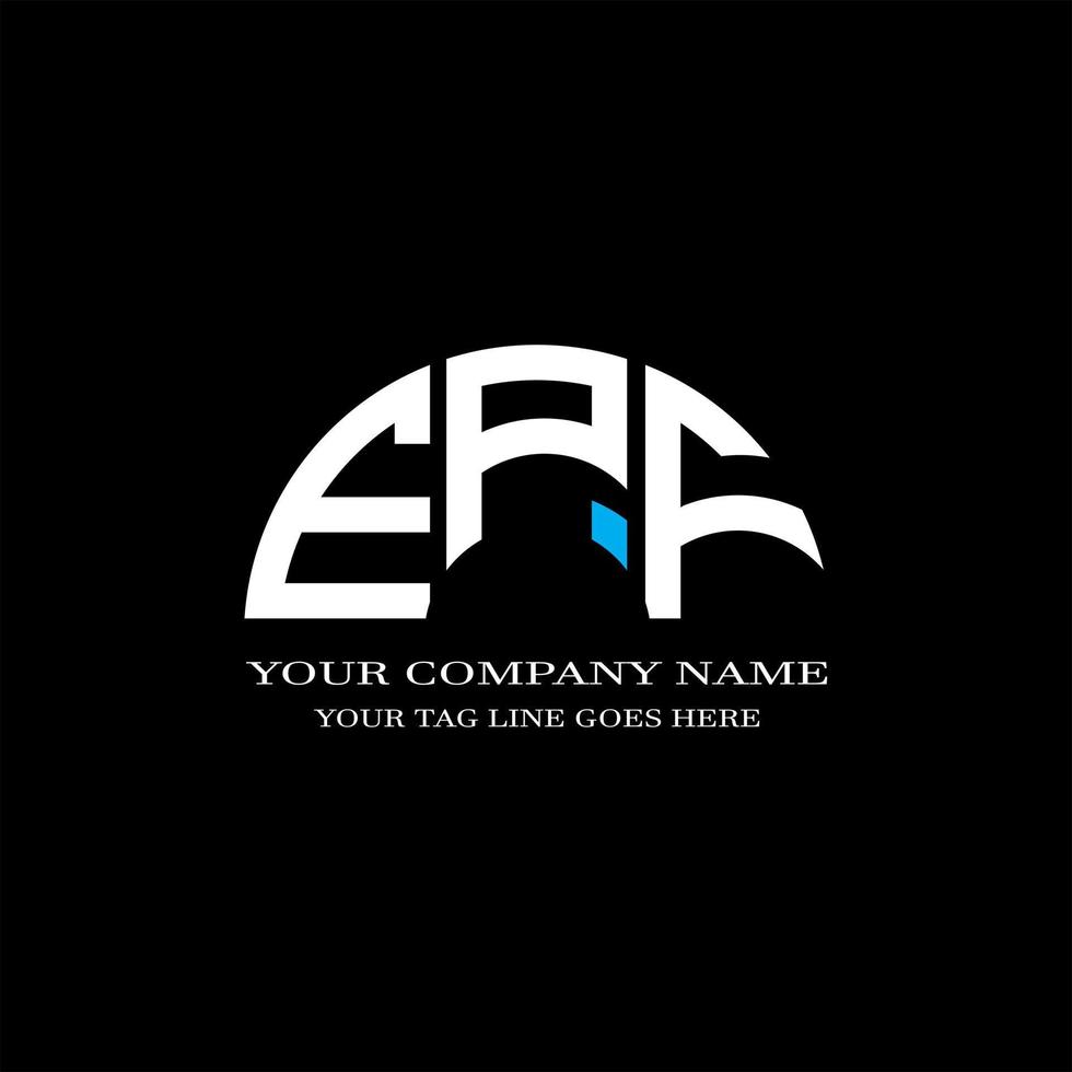 epf letter logo creatief ontwerp met vectorafbeelding vector