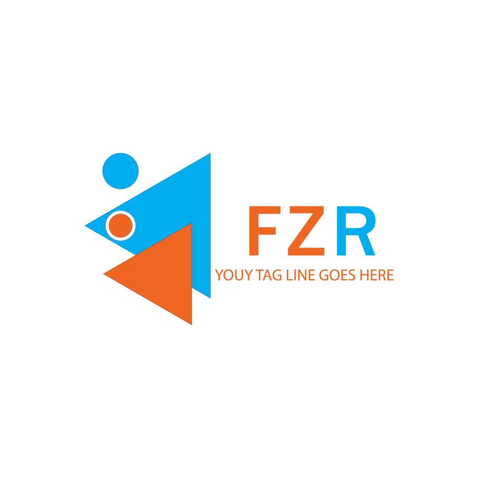 fzr letter logo creatief ontwerp met vectorafbeelding vector