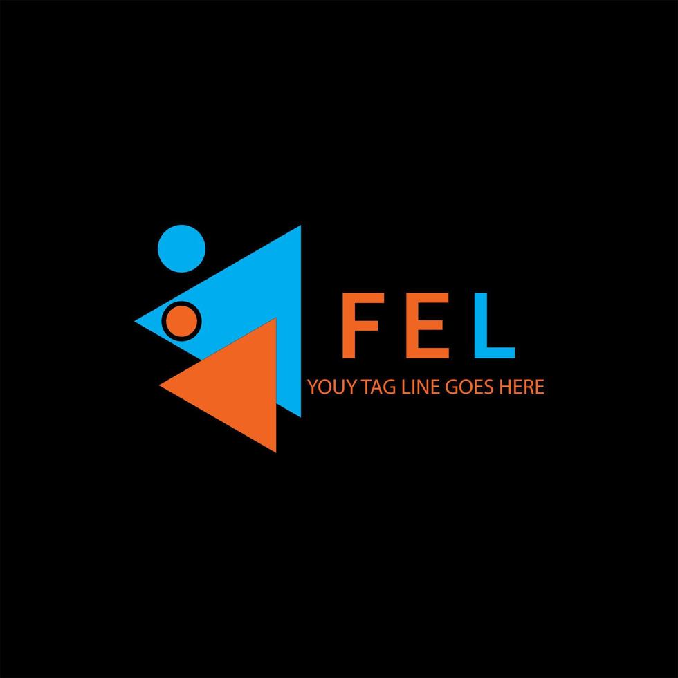 fel letter logo creatief ontwerp met vectorafbeelding vector