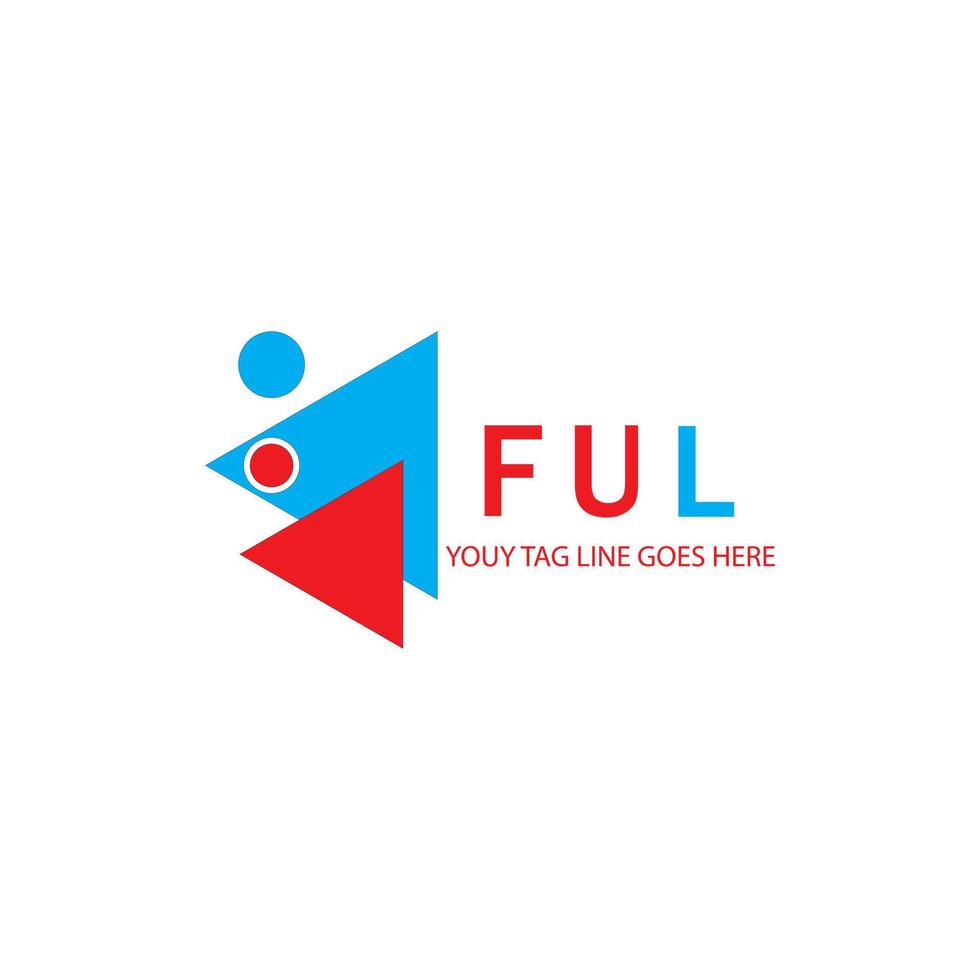 ful letter logo creatief ontwerp met vectorafbeelding vector