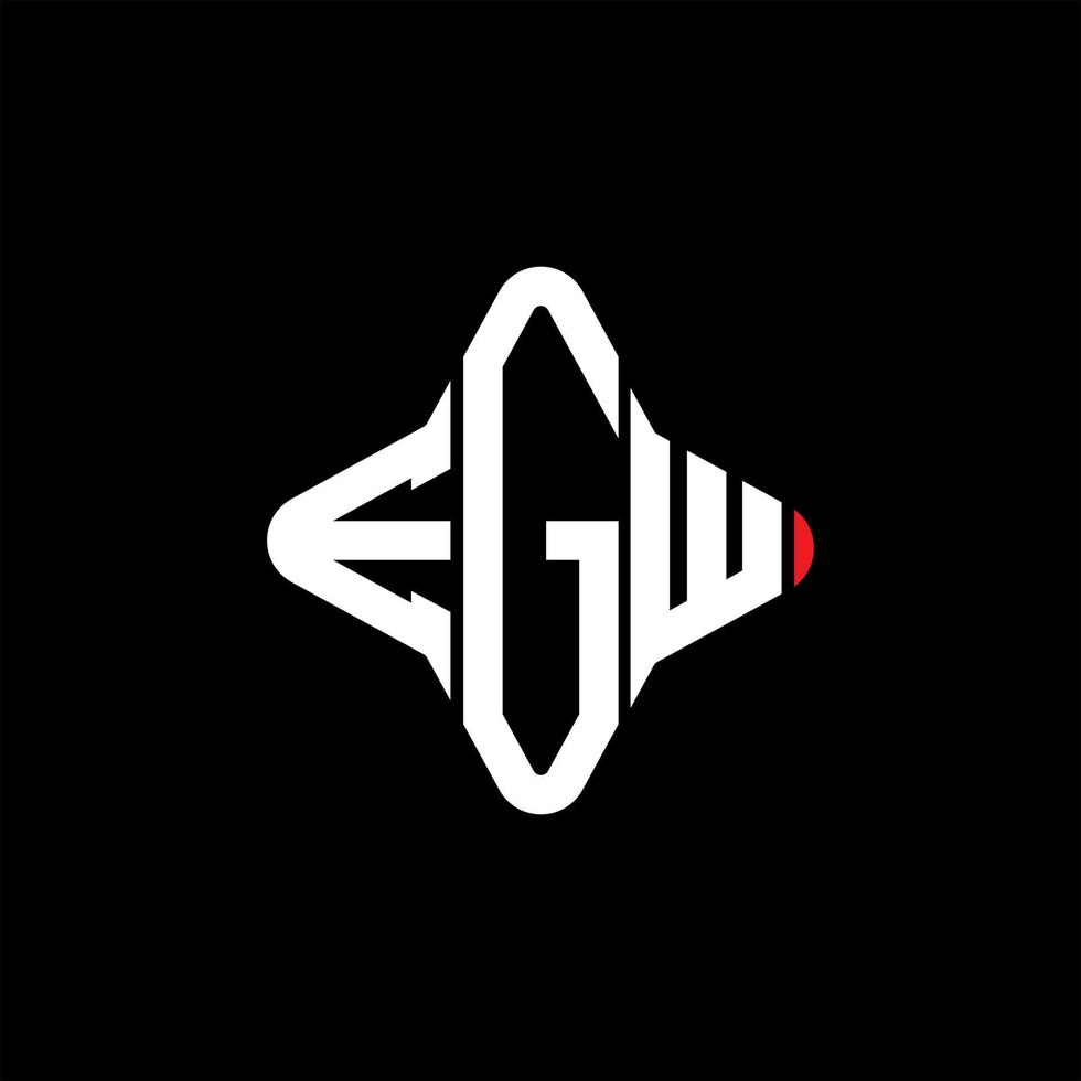 egw letter logo creatief ontwerp met vectorafbeelding vector
