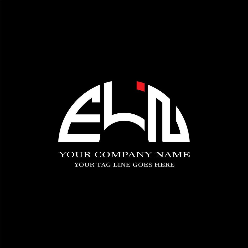 eln letter logo creatief ontwerp met vectorafbeelding vector