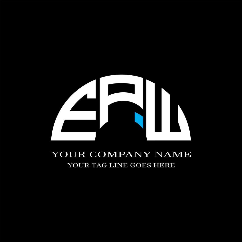 epw letter logo creatief ontwerp met vectorafbeelding vector